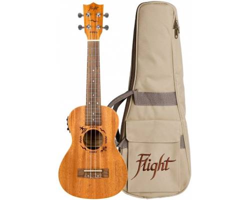 FLIGHT DUC523 EQ MAH - Укулеле концерт ~ Серия Flight designer
