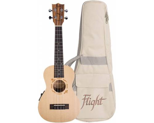 FLIGHT DUC525 EQ SP/ZEB - Укулеле концерт ~ Серия Flight designer