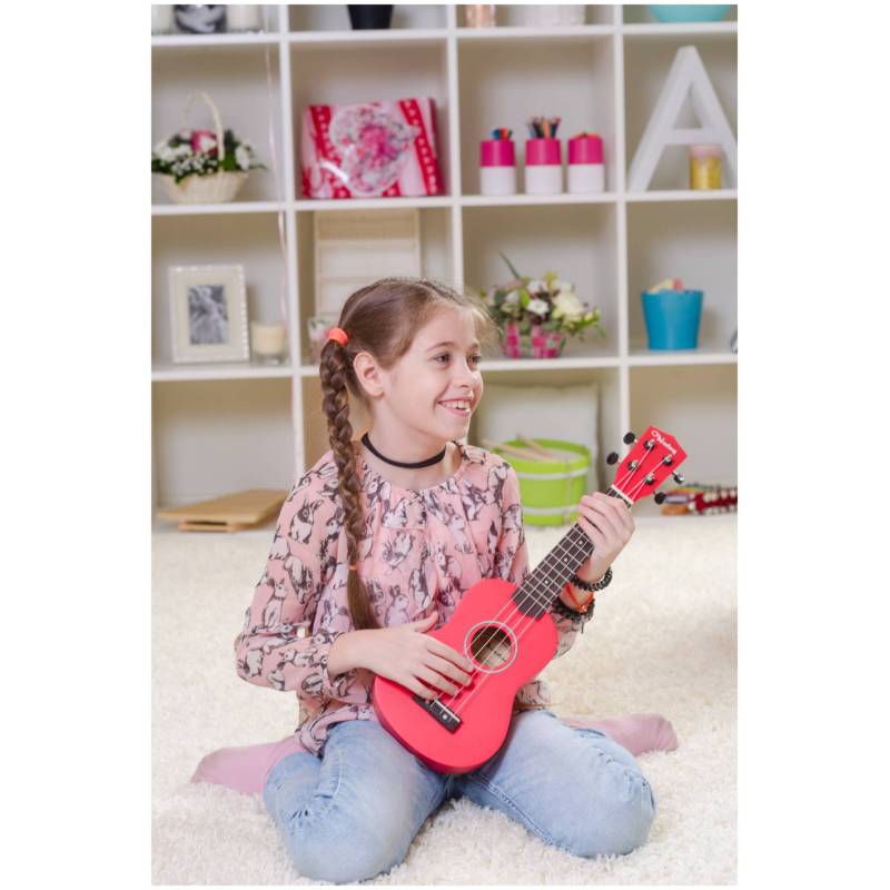 VESTON UKULELE KUS 15 RD - Укулеле сопрано ~ Серия Veston color VESTON UKULELE KUS 15 RD - Укулеле сопрано ~ Серия Veston color
