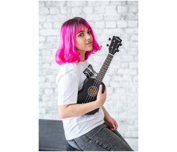 VESTON UKULELE KUS 15 BK - Укулеле сопрано ~ Серия Veston color