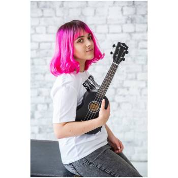 VESTON KUS 15 BK - Укулеле сопрано ~ Серия Veston color