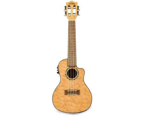 LANIKAI QM-NACEC - Укулеле концерт ~ Серия Lanikai quilted maple