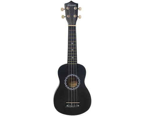 TERRIS JUS-10 BK - Укулеле сопрано ~ Серия Terris wooden