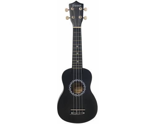 TERRIS JUS-10 BK - Укулеле сопрано ~ Серия Terris wooden