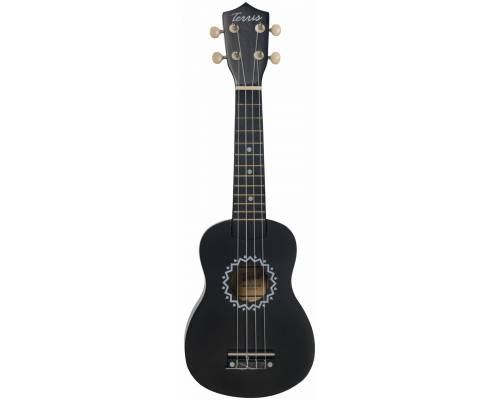 TERRIS JUS-10 BK - Укулеле сопрано ~ Серия Terris wooden