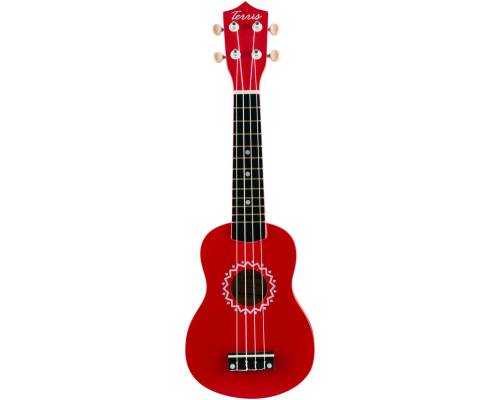 TERRIS JUS-10 RD - Укулеле сопрано ~ Серия Terris wooden