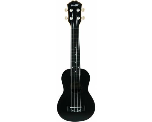 TERRIS PLUS 50 BK - Укулеле сопрано ~ Серия Terris plastic