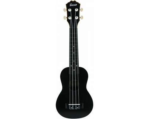 TERRIS PLUS 50 BK - Укулеле сопрано ~ Серия Terris plastic