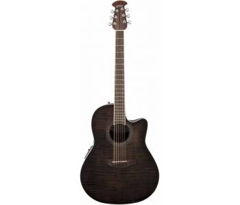 OVATION CS24P-TBBY Celebrity Standard Plus Mid Cutaway Trans Black Flame...
