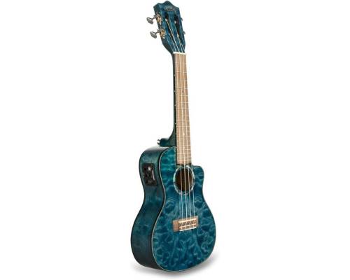 LANIKAI QM-BLCEC - Укулеле концерт ~ Серия Lanikai quilted maple