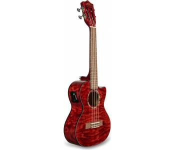 LANIKAI QM-RDCET - Укулеле тенор ~ Серия Lanikai quilted maple