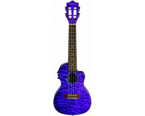 LANIKAI QM-PUCEC - Укулеле концерт ~ Серия Lanikai quilted maple