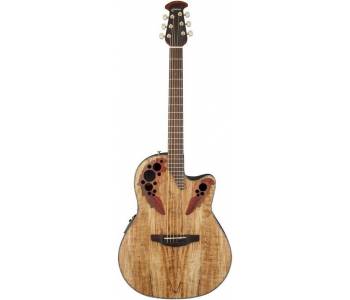 OVATION CE44P-SM Celebrity Elite Plus Mid Cutaway Natural Spalted Maple...
