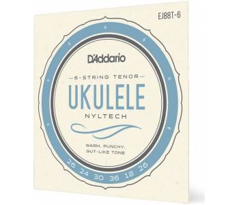 D'ADDARIO EJ88 T-6 - Струны для укулеле тенор 6 струн