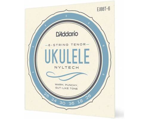 D'ADDARIO EJ88 T-6 - Струны для укулеле тенор 6 струн