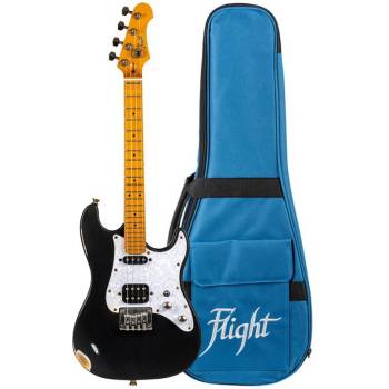 FLIGHT Pathfinder Tenor BK Relic - Электроукулеле тенор ~ Серия Flight rock