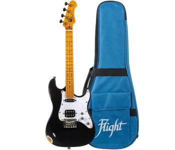 FLIGHT Pathfinder Tenor BK Relic - Электроукулеле тенор ~ Серия Flight rock