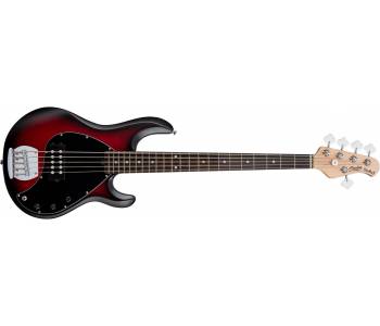 STERLING StingRay5 Ruby Red Burst Satin - Бас-гитара 5 струн