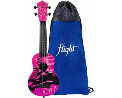 FLIGHT ULTRA S-40 Pink Rules - Укулеле сопрано ~ Серия Flight ultra