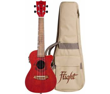 FLIGHT DUC380 CEQ CORAL - Укулеле концерт ~ Серия Flight gemstone