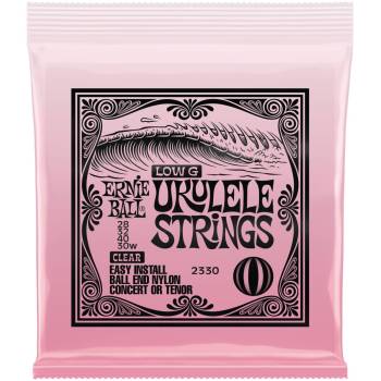 ERNIE BALL 2330 Ball end Clear Nylon Wound G - Струны для укулеле