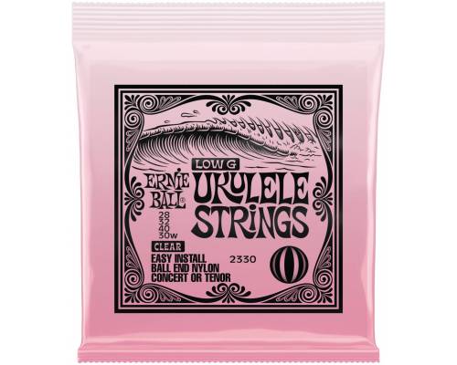 ERNIE BALL 2330 Ball end Clear Nylon Wound G - Струны для укулеле