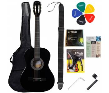 TERRIS TC-038 BK Starter Pack - Гитара классическая в наборе