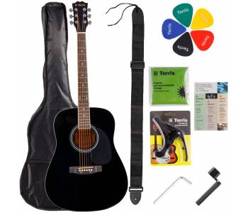TERRIS TD-041 BK Starter Pack - Гитара акустическая в наборе
