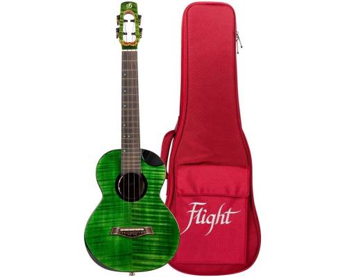 FLIGHT COMET TENOR EQ-A Green - Укулеле тенор ~ Серия Flight royal
