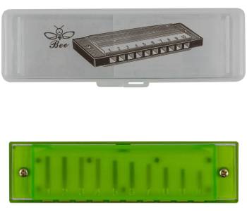 BEE DF10A-3 GREEN - Губная гармоника диатоническая BEE DF10A-3 GREEN - Губная гармоника диатоническая