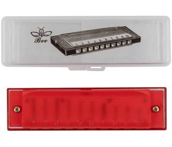BEE DF10A-3 RED - Губная гармоника диатоническая BEE DF10A-3 RED - Губная гармоника диатоническая
