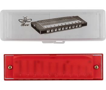 BEE DF10A-3 RED - Губная гармоника диатоническая BEE DF10A-3 RED - Губная гармоника диатоническая