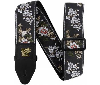 ERNIE BALL 5362 Jacquard White Blossom - Ремень для гитары ~ Серия Jacquard