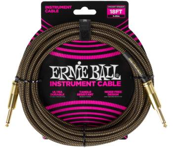 ERNIE BALL 6432, 5.49м - Инструментальный кабель ERNIE BALL 6432, 5.49м - Инструментальный кабель