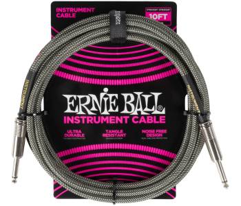 ERNIE BALL 6429, 3.05м - Инструментальный кабель ERNIE BALL 6429, 3.05м - Инструментальный кабель