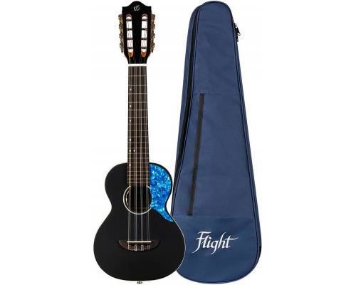 FLIGHT IRIS 8 EQ-A BK - Укулеле 8-ми струнный тенор ~ Серия Flight princess