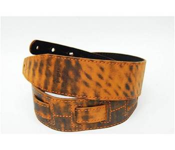 FIDEL FL60026L21L 'Фокс'/ оранж. нитка - Ремень для гитары ~ Серия Leather 21
