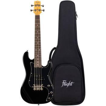 FLIGHT Mini Bass Lite BK - Бас-гитара уменьшенная ~ Серия Flight rock