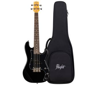 FLIGHT Mini Bass Lite BK - Бас-гитара уменьшенная ~ Серия Flight rock FLIGHT Mini Bass Lite BK - Бас-гитара уменьшенная ~ Серия Flight rock