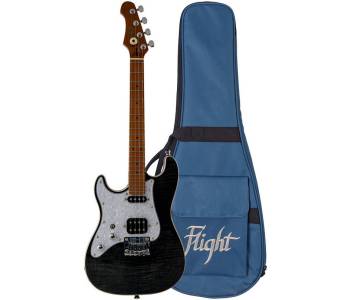 FLIGHT Pathfinder Tenor TBK LH - Электроукулеле тенор для левшей ~ Серия Flight rock