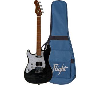 FLIGHT Pathfinder Tenor TBK LH - Электроукулеле тенор для левшей ~ Серия Flight rock