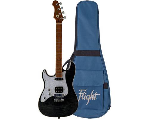 FLIGHT Pathfinder Tenor TBK LH - Электроукулеле тенор для левшей ~ Серия Flight rock