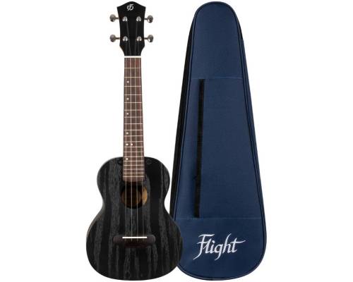 FLIGHT DUC400 Ash Black - Укулеле концерт ~ Серия Flight supernatural