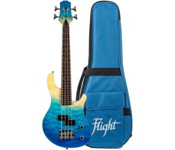FLIGHT Mini Bass TBL бас-гитара - УЦЕНКА- 548 072 393- дефект ЛКП нижней деки