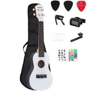 TERRIS PLUC-23 WH PACK - Укулеле комплект ~ Серия Terris plastic