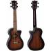 FLIGHT DUC380 CEQ AMBER - Укулеле концерт ~ Серия Flight gemstone
