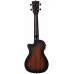 FLIGHT DUC380 CEQ AMBER - Укулеле концерт ~ Серия Flight gemstone